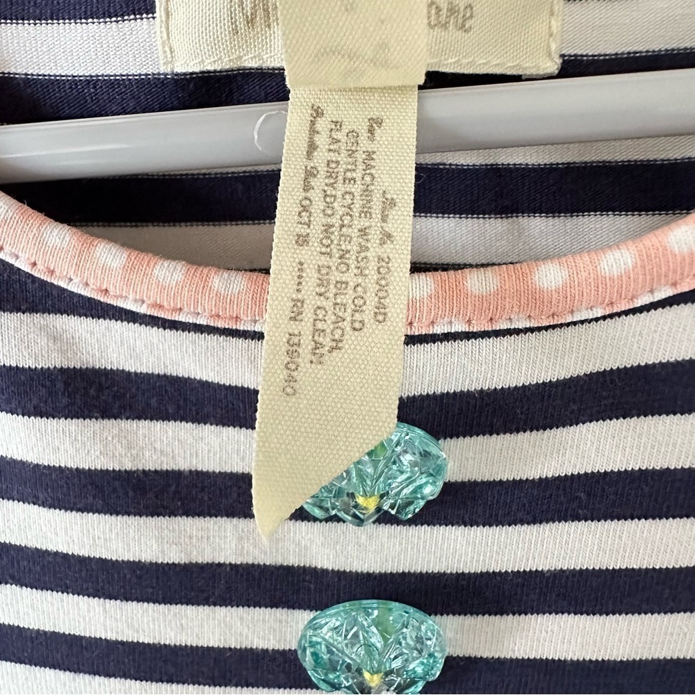 Matilda Jane Sz 6 Gummi Fruits Dress Happy and Free Fruiti Floral Stripes - Picture 6 of 10